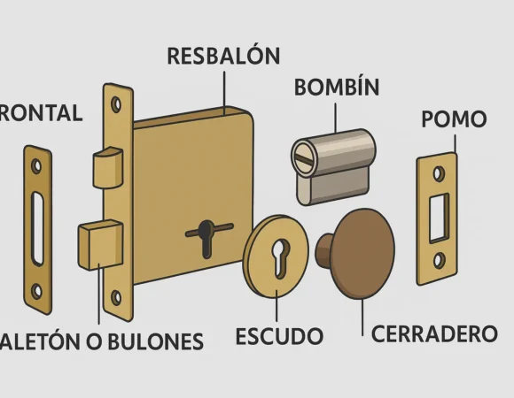 partes de una cerradura